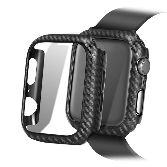 Suitable for Apple Watch Carbon Fiber Pattern Case Cover 42mm 40mm 45 4 3 2 Protective Case 7 6th Generation