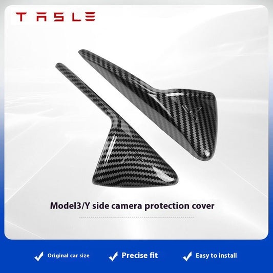 Suitable for Tesla model3/Y side fender camera cover protective decorative cover shell decorative accessories